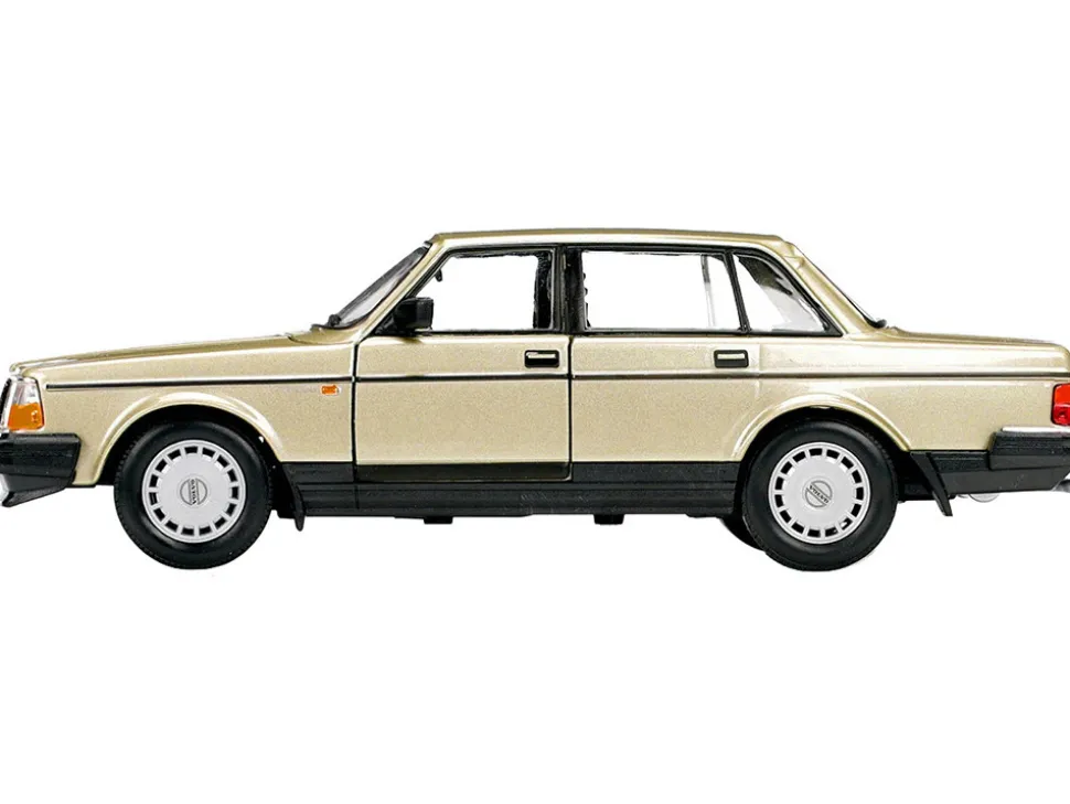 Volvo 240 GL Gold Metallic NEX Models 1/24 Diecast Model Car Welly 24102