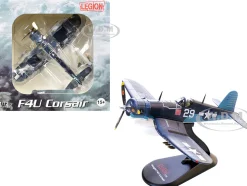 Vought F4U-1A Corsair Fighter Aircraft "Ace Ira Kepford, VF-17 Jolly Rogers, Bougainville, Solomon Islands" (1944) United States Navy 1/72 Diecast Model Airplane by Legion