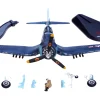 Vought F4U 1A Corsair Fighter Plane Big Hog VF 17 Jolly Rogers Captain Tommy Blackburn US Navy 1943 1/72 Diecast Model Airplane Legion LEG-14619LA