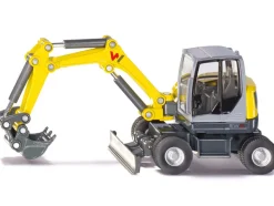 Wacker Neuson EW65 Mobile Excavator Yellow and Gray 1/50 Diecast Model Siku 3560