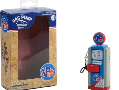 1948 Wayne 100-A Gas Pump VP Racing Fuels Blue and Gray Vintage Gas Pumps Series 13 1/18 Diecast Model Greenlight 14130A