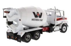 Western Star 4700 SB Concrete Mixer Truck White 1/50 Diecast Model Diecast Masters 71035