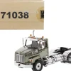 Western Star 4700 SB Tandem Day Cab Tractor Metallic Olive Green 1/50 Diecast Model Diecast Masters 71038
