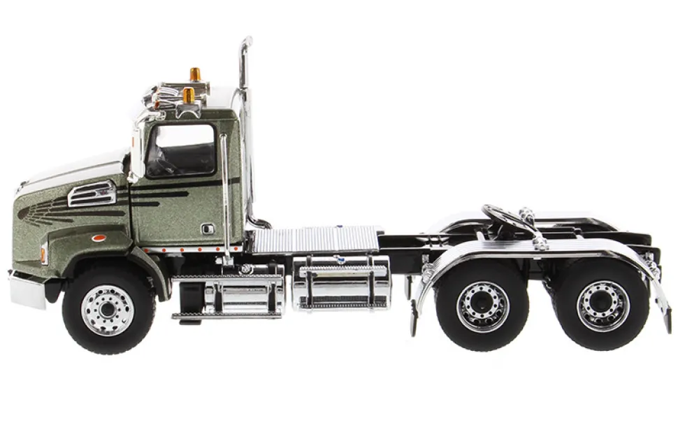 Western Star 4700 SB Tandem Day Cab Tractor Metallic Olive Green 1/50 Diecast Model Diecast Masters 71038