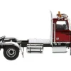 Western Star 4700 SF Tandem Day Cab Tractor Metallic Red 1/50 Diecast Model Diecast Masters 71037
