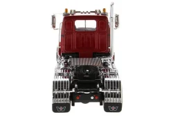 Western Star 4700 SF Tandem Day Cab Tractor Metallic Red 1/50 Diecast Model Diecast Masters 71037