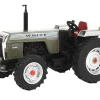 White 2-105 Open Station Power Assist Tractor Brushed Metal with White Stripes 1/64 Diecast Model by SpecCast