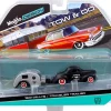 1941 Willys Matt Black and Traveler Trailer Tow & Go 1/64 Diecast Model Maisto 15368-M