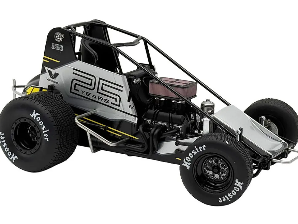 Winged Sprint Car #17 Cory Eliason "Devil Race Karts" Monte Motorsports (2025) 1/18 Diecast Model Car by ACME
