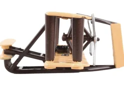Wright Flyer Biplane Aircraft Beige with Runway Section Diecast Model Airplane Runway24 RW240
