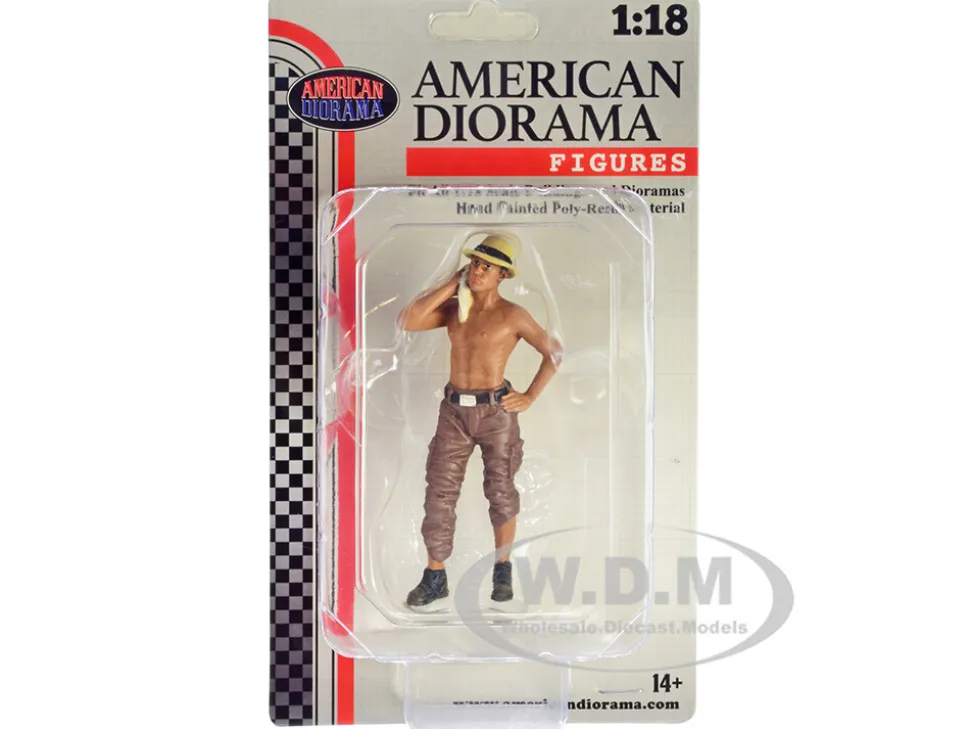 4X4 Mechanic Figure 1 for 1/18 Scale Models American Diorama AD18011