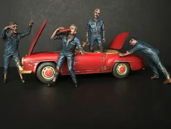 Zombie Mechanics 4 Piece Figurine Set Got Zombies? for 1/24 Scale Models American Diorama 38297 38298 38299 38300